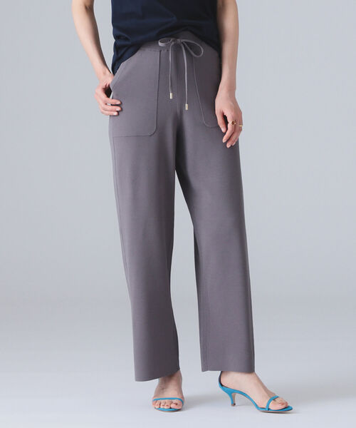 Room no.8(ルームエイト)の「ROOM NO.8 / NEEDLE ワイドパンツ(その他パンツ・レディース・チャコールグレー/オフホワイト・ONE SIZE)」の3枚目の写真