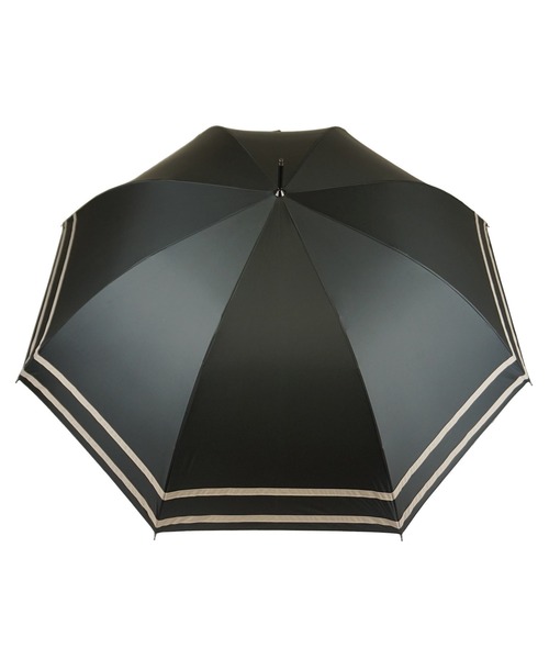 macocca（マコッカ）の「完全遮光 UVカット100% 日傘 晴雨兼用 makez.マケズ ジャンプ傘 2本ライン（長傘・レディース・グレイッシュベージュ/グレー/オフホワイト/モカ/ブラック/ブラウン系/ネイビー系/パープル・FREE）」の11枚目の写真