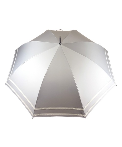 macocca（マコッカ）の「完全遮光 UVカット100% 日傘 晴雨兼用 makez.マケズ ジャンプ傘 2本ライン（長傘・レディース・グレイッシュベージュ/グレー/オフホワイト/モカ/ブラック/ブラウン系/ネイビー系/パープル・FREE）」の13枚目の写真