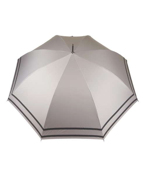 macocca（マコッカ）の「完全遮光 UVカット100% 日傘 晴雨兼用 makez.マケズ ジャンプ傘 2本ライン（長傘・レディース・グレイッシュベージュ/グレー/オフホワイト/モカ/ブラック/ブラウン系/ネイビー系/パープル・FREE）」の15枚目の写真