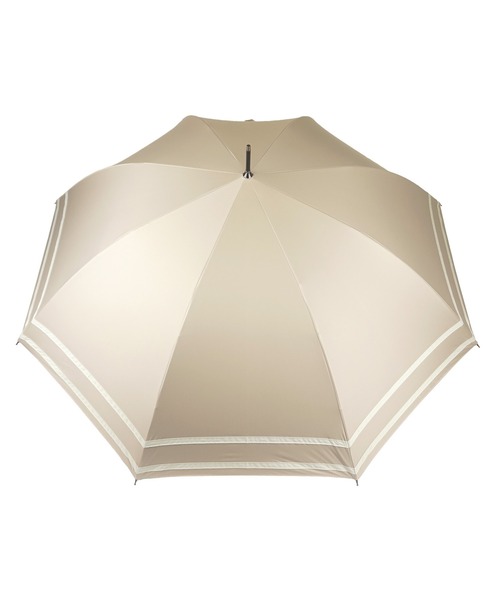 macocca（マコッカ）の「完全遮光 UVカット100% 日傘 晴雨兼用 makez.マケズ ジャンプ傘 2本ライン（長傘・レディース・グレイッシュベージュ/グレー/オフホワイト/モカ/ブラック/ブラウン系/ネイビー系/パープル・FREE）」の17枚目の写真