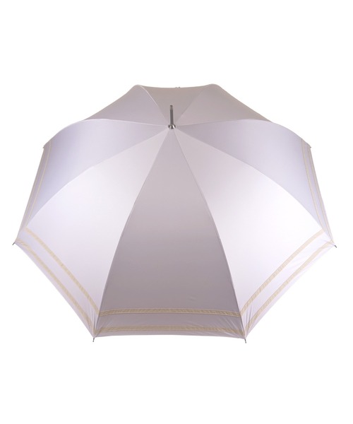 macocca（マコッカ）の「完全遮光 UVカット100% 日傘 晴雨兼用 makez.マケズ ジャンプ傘 2本ライン（長傘・レディース・グレイッシュベージュ/グレー/オフホワイト/モカ/ブラック/ブラウン系/ネイビー系/パープル・FREE）」の19枚目の写真