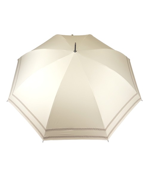 macocca（マコッカ）の「完全遮光 UVカット100% 日傘 晴雨兼用 makez.マケズ ジャンプ傘 2本ライン（長傘・レディース・グレイッシュベージュ/グレー/オフホワイト/モカ/ブラック/ブラウン系/ネイビー系/パープル・FREE）」の9枚目の写真