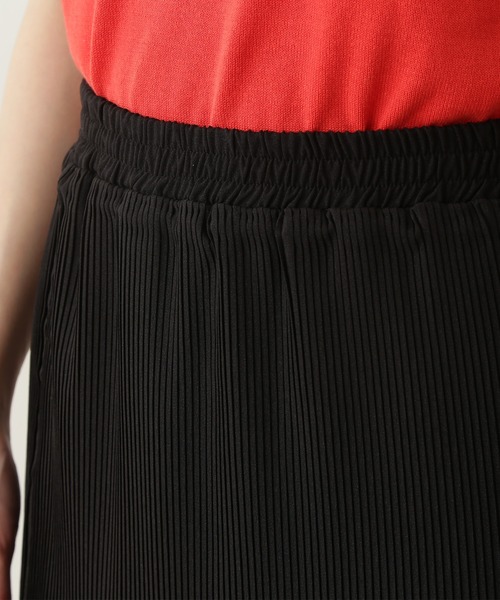 N.（N. Natural Beauty Basic）（エヌエヌナチュラルビューティーベーシック）の「◆プリーツティアードスカート（スカート・レディース・ブラック/オフホワイト/イエロー・MEDIUM）」の11枚目の写真