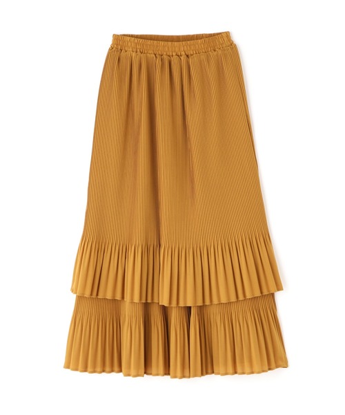 N.（N. Natural Beauty Basic）（エヌエヌナチュラルビューティーベーシック）の「◆プリーツティアードスカート（スカート・レディース・ブラック/オフホワイト/イエロー・MEDIUM）」の19枚目の写真