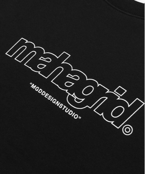MAHAGRID（マハグリッド）の「【mahagrid】THIRD LOGO CREWNECK / マハグリッド サード ロゴ クルーネック / 裏地パイル（スウェット・メンズ・チャコールグレー/ブラック/パープル/グレー/レッド/セージグリーン/オートミール・SMALL/MEDIUM/LARGE/X-LARGE）」の18枚目の写真