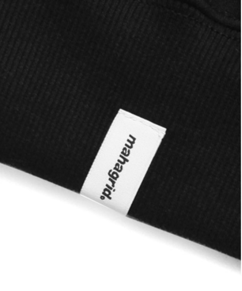 MAHAGRID（マハグリッド）の「【mahagrid】THIRD LOGO CREWNECK / マハグリッド サード ロゴ クルーネック / 裏地パイル（スウェット・メンズ・チャコールグレー/ブラック/パープル/グレー/レッド/セージグリーン/オートミール・SMALL/MEDIUM/LARGE/X-LARGE）」の8枚目の写真
