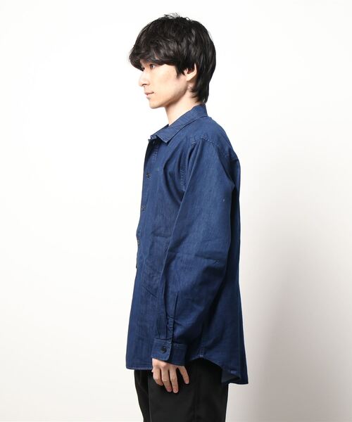 WILD THINGS（ワイルドシングス）の「【WILD THINGS/ワイルドシングス】SHELTECH DENALI SHIRT（シャツ/ブラウス・メンズ・インディゴブルー/ホワイト/ワンウォッシュ・SMALL/MEDIUM/LARGE）」の5枚目の写真