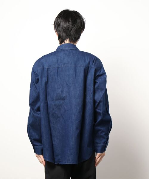 WILD THINGS（ワイルドシングス）の「【WILD THINGS/ワイルドシングス】SHELTECH DENALI SHIRT（シャツ/ブラウス・メンズ・インディゴブルー/ホワイト/ワンウォッシュ・SMALL/MEDIUM/LARGE）」の4枚目の写真