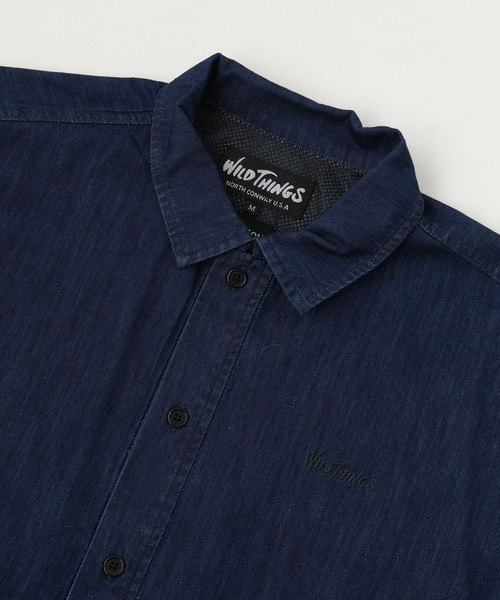 WILD THINGS（ワイルドシングス）の「【WILD THINGS/ワイルドシングス】SHELTECH DENALI SHIRT（シャツ/ブラウス・メンズ・インディゴブルー/ホワイト/ワンウォッシュ・SMALL/MEDIUM/LARGE）」の12枚目の写真