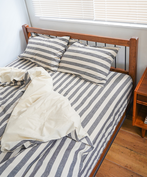 セール】ふとんカバー ストライプ シングル DUVET COVER S（寝具