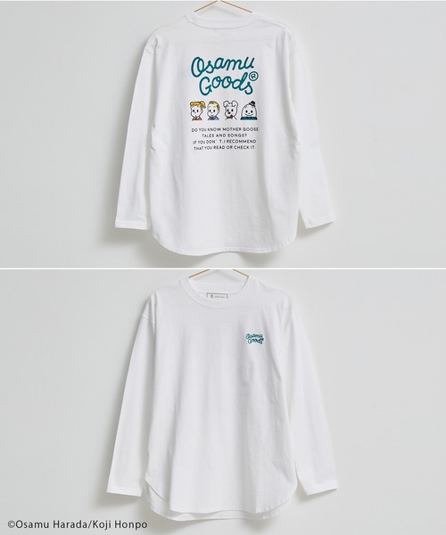 OSAMU GOODS（オサムグッズ）の「【OSAMU GOODS × ROPE' PICNIC】ロングスリーブTシャツ（Tシャツ/カットソー・レディース・ホワイト/ブラック/ホワイト系その他・38）」の7枚目の写真