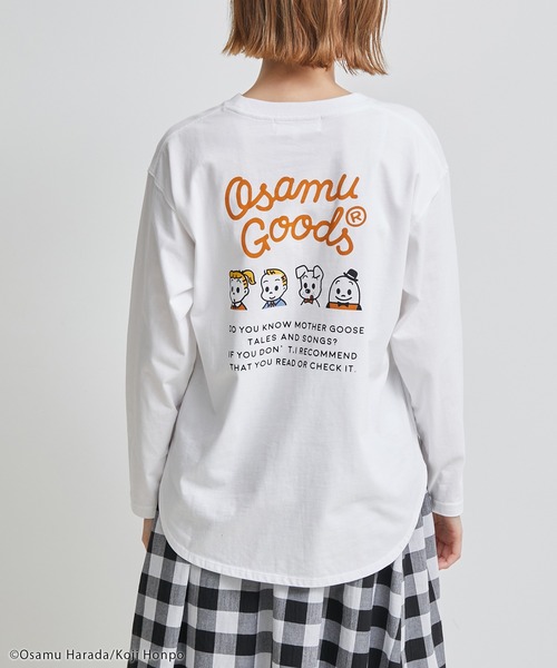 OSAMU GOODS（オサムグッズ）の「【OSAMU GOODS × ROPE' PICNIC】ロングスリーブTシャツ（Tシャツ/カットソー・レディース・ホワイト/ブラック/ホワイト系その他・38）」の9枚目の写真