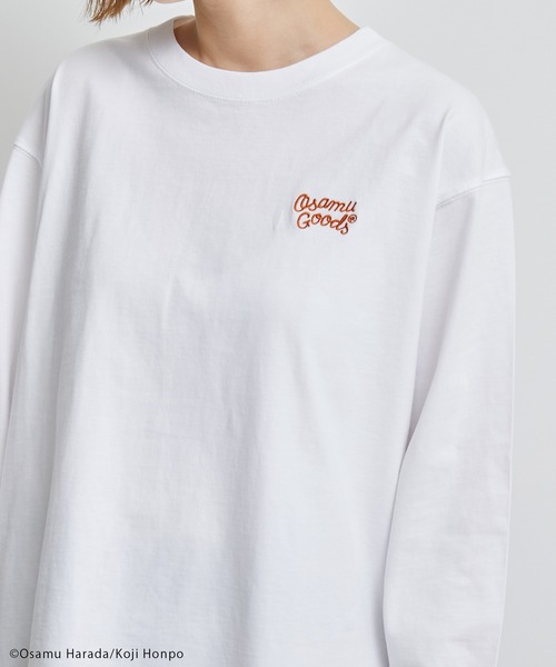 OSAMU GOODS（オサムグッズ）の「【OSAMU GOODS × ROPE' PICNIC】ロングスリーブTシャツ（Tシャツ/カットソー・レディース・ホワイト/ブラック/ホワイト系その他・38）」の10枚目の写真