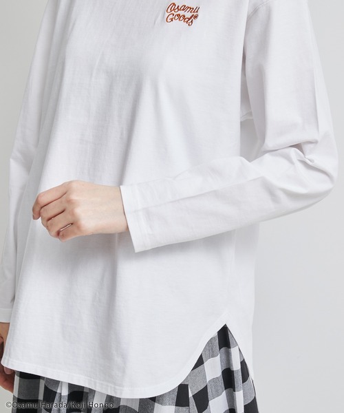 OSAMU GOODS（オサムグッズ）の「【OSAMU GOODS × ROPE' PICNIC】ロングスリーブTシャツ（Tシャツ/カットソー・レディース・ホワイト/ブラック/ホワイト系その他・38）」の12枚目の写真