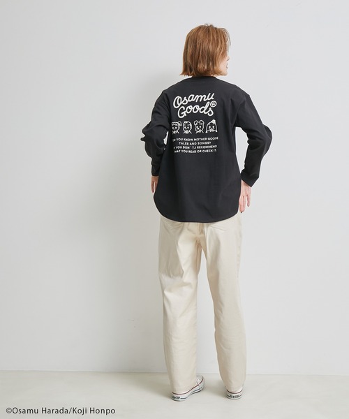 OSAMU GOODS（オサムグッズ）の「【OSAMU GOODS × ROPE' PICNIC】ロングスリーブTシャツ（Tシャツ/カットソー・レディース・ホワイト/ブラック/ホワイト系その他・38）」の17枚目の写真