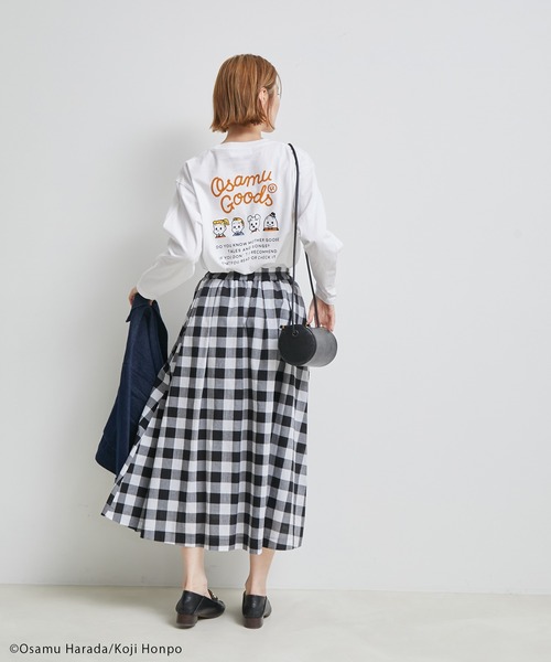 OSAMU GOODS（オサムグッズ）の「【OSAMU GOODS × ROPE' PICNIC】ロングスリーブTシャツ（Tシャツ/カットソー・レディース・ホワイト/ブラック/ホワイト系その他・38）」の20枚目の写真