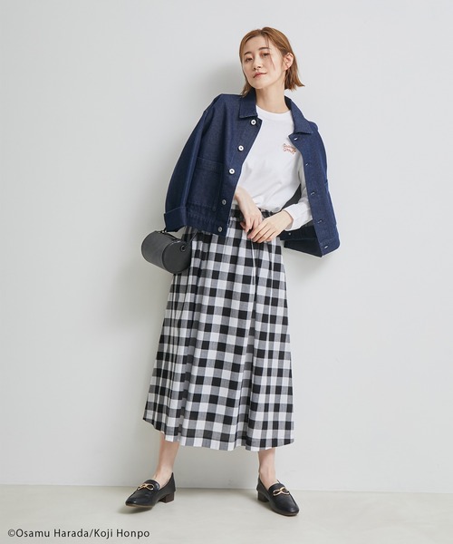 OSAMU GOODS（オサムグッズ）の「【OSAMU GOODS × ROPE' PICNIC】ロングスリーブTシャツ（Tシャツ/カットソー・レディース・ホワイト/ブラック/ホワイト系その他・38）」の21枚目の写真