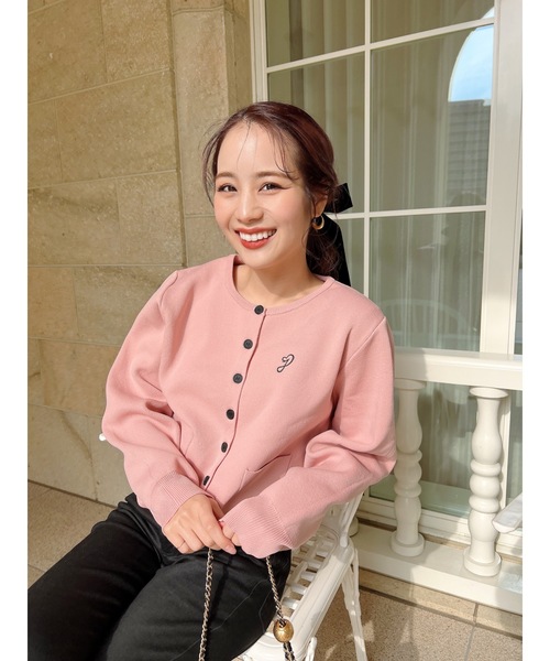 jumelle(ジュメロ)の「カラーカーディガン(カーディガン/ボレロ・レディース・ブラック/ピンク/レッド・FREE)」の5枚目の写真