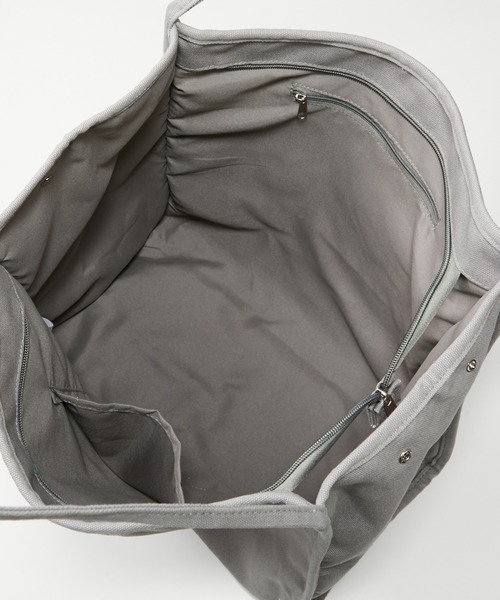 GeeRA（ジーラ）の「A4対応！キャンバストート（トートバッグ・レディース・グレー/ブラック/グリーン/ブルー/アイボリー・FREE）」の11枚目の写真