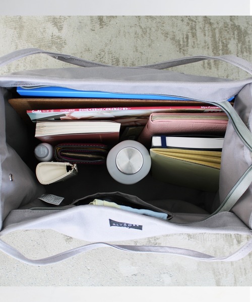 GeeRA（ジーラ）の「A4対応！キャンバストート（トートバッグ・レディース・グレー/ブラック/グリーン/ブルー/アイボリー・FREE）」の16枚目の写真