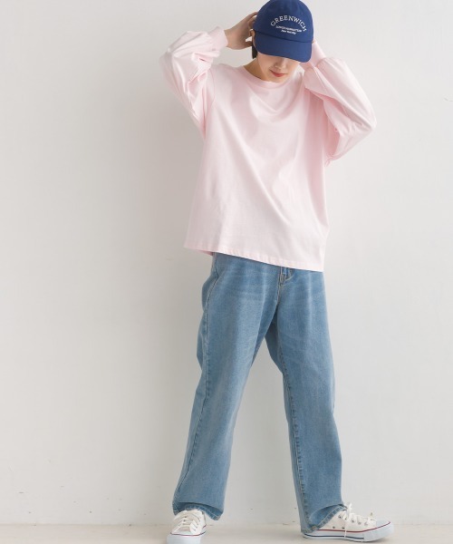 OMNES（オムネス）の「袖ボリューム　長袖Tシャツ（Tシャツ/カットソー・レディース・ホワイト/ブラック/ブラウン/ブルーグレー/ライトグレー/ピンク/キャメル/グレー・FREE）」の16枚目の写真