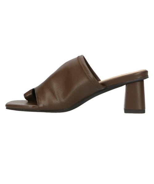 ORiental TRaffic（オリエンタルトラフィック）の「スクエアトゥトングヒールサンダル/21208（サンダル・レディース・ブラック/ベージュ/ブラウン/ブルー・LL/3L/SS/S/M/L）」の14枚目の写真