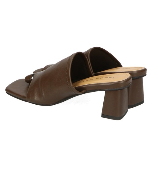 ORiental TRaffic（オリエンタルトラフィック）の「スクエアトゥトングヒールサンダル/21208（サンダル・レディース・ブラック/ベージュ/ブラウン/ブルー・LL/3L/SS/S/M/L）」の15枚目の写真