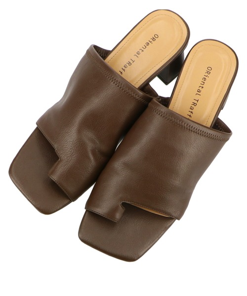 ORiental TRaffic（オリエンタルトラフィック）の「スクエアトゥトングヒールサンダル/21208（サンダル・レディース・ブラック/ベージュ/ブラウン/ブルー・LL/3L/SS/S/M/L）」の22枚目の写真