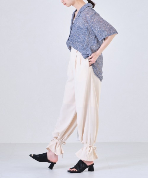 ORiental TRaffic（オリエンタルトラフィック）の「スクエアトゥトングヒールサンダル/21208（サンダル・レディース・ブラック/ベージュ/ブラウン/ブルー・LL/3L/SS/S/M/L）」の12枚目の写真