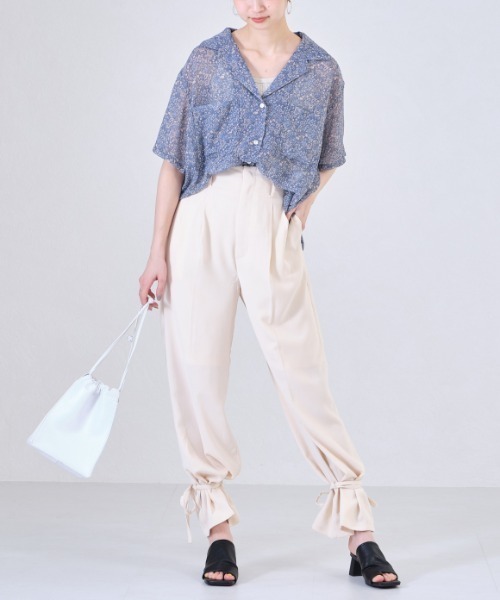 ORiental TRaffic（オリエンタルトラフィック）の「スクエアトゥトングヒールサンダル/21208（サンダル・レディース・ブラック/ベージュ/ブラウン/ブルー・LL/3L/SS/S/M/L）」の11枚目の写真