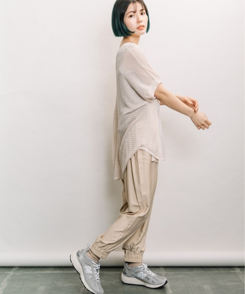 refinedworks(リファインドワークス)の「TR無地ジョガーPT(その他パンツ・レディース・ブラック/ベージュ/黄緑系・FREE)」の10枚目の写真