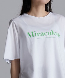 ひんやり!綿100%フレア袖大人ロゴTシャツ