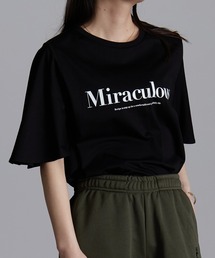 ひんやり！綿１００％フレア袖大人ロゴＴシャツ