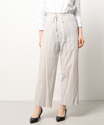 UNFIL | unfil | コットンボイル ストライプワイドパンツ WOMEN(その他パンツ)