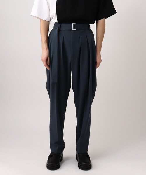 tk.TAKEO KIKUCHI（ティーケータケオキクチ）の「◆リネンライク多タックパンツ（スーツパンツ・メンズ・ブラック/ネイビー/アイボリー系6・02/03/66）」の6枚目の写真
