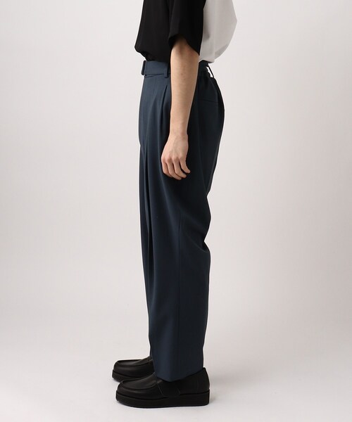 tk.TAKEO KIKUCHI（ティーケータケオキクチ）の「◆リネンライク多タックパンツ（スーツパンツ・メンズ・ブラック/ネイビー/アイボリー系6・02/03/66）」の7枚目の写真