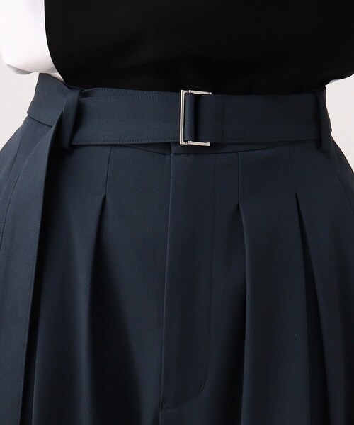 tk.TAKEO KIKUCHI（ティーケータケオキクチ）の「◆リネンライク多タックパンツ（スーツパンツ・メンズ・ブラック/ネイビー/アイボリー系6・02/03/66）」の9枚目の写真