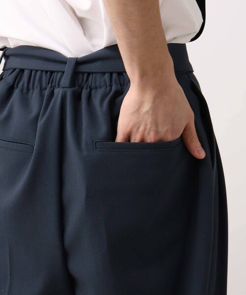 tk.TAKEO KIKUCHI（ティーケータケオキクチ）の「◆リネンライク多タックパンツ（スーツパンツ・メンズ・ブラック/ネイビー/アイボリー系6・02/03/66）」の11枚目の写真