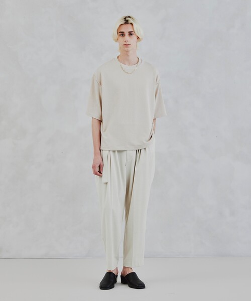 tk.TAKEO KIKUCHI（ティーケータケオキクチ）の「◆リネンライク多タックパンツ（スーツパンツ・メンズ・ブラック/ネイビー/アイボリー系6・02/03/66）」の18枚目の写真