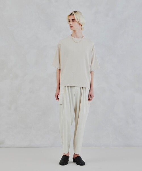 tk.TAKEO KIKUCHI（ティーケータケオキクチ）の「◆リネンライク多タックパンツ（スーツパンツ・メンズ・ブラック/ネイビー/アイボリー系6・02/03/66）」の19枚目の写真