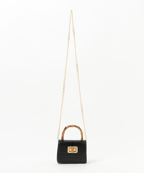 Ray BEAMS（レイビームス）の「blicenscell / ミニ バッグ（トートバッグ・レディース・ブラック/ピンク/グリーン・ONE SIZE）」の6枚目の写真