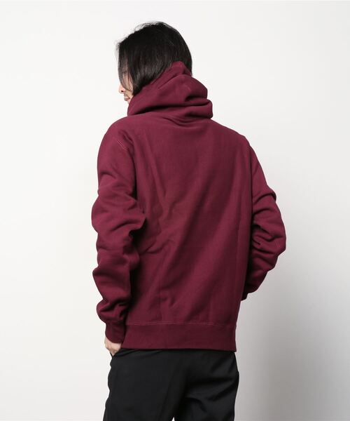 PRIVILEGE（プリビレッジ）の「プリビレッジ [PRIVILEGE] - モザイク タイル プルオーバー パーカー スウェットシャツ [MOSAIC TILE PULLOVER HOODIE]（パーカー・メンズ・バーガンディー/ヘザーグレー・LARGE/MEDIUM/SMALL）」の4枚目の写真