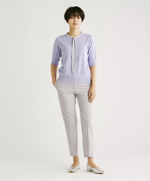 INED CLARO（イネドクラロ）の「センタープレスストレートパンツ（その他パンツ・レディース・ベージュ/イエロー/サンドグレー/ブルー・7号/11号/9号）」の12枚目の写真