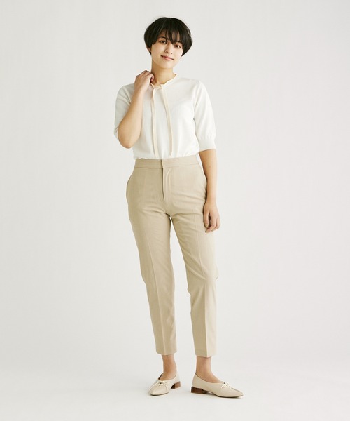 INED CLARO（イネドクラロ）の「センタープレスストレートパンツ（その他パンツ・レディース・ベージュ/イエロー/サンドグレー/ブルー・7号/11号/9号）」の9枚目の写真