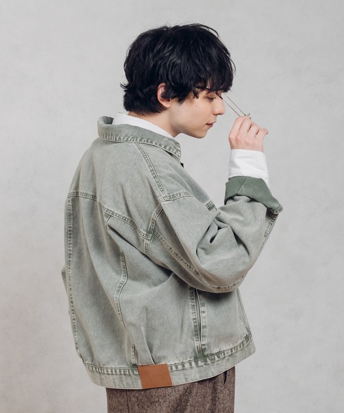 MUHET(ミュエータ)の「デニムジャケット(デニムジャケット・レディース・ライトグリーン・SMALL/MEDIUM/X-LARGE)」の3枚目の写真