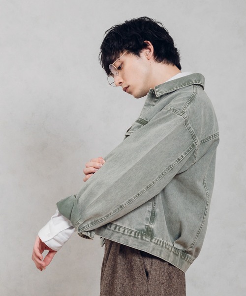 MUHET(ミュエータ)の「デニムジャケット(デニムジャケット・レディース・ライトグリーン・SMALL/MEDIUM/X-LARGE)」の2枚目の写真