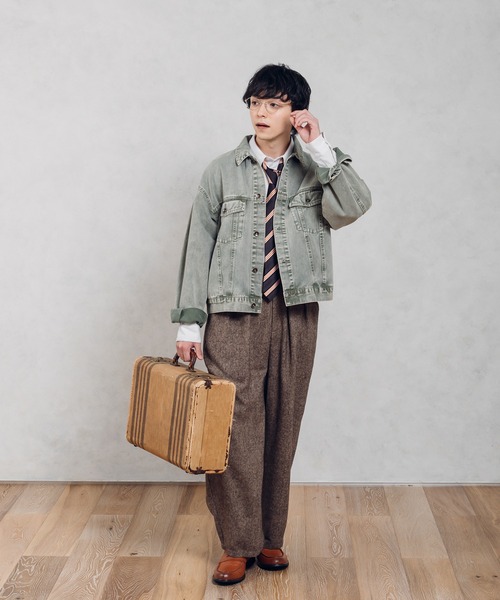 MUHET(ミュエータ)の「デニムジャケット(デニムジャケット・レディース・ライトグリーン・SMALL/MEDIUM/X-LARGE)」の4枚目の写真