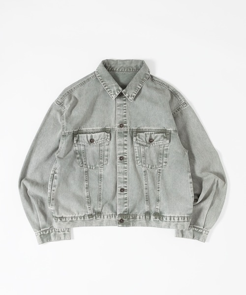 MUHET(ミュエータ)の「デニムジャケット(デニムジャケット・レディース・ライトグリーン・SMALL/MEDIUM/X-LARGE)」の8枚目の写真