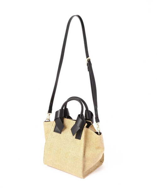NATURAL BEAUTY BASIC(ナチュラルビューティーベーシック)の「P.Pリボンハンドルトート(トートバッグ・レディース・ベージュ/オフホワイト・フリ-)」の19枚目の写真